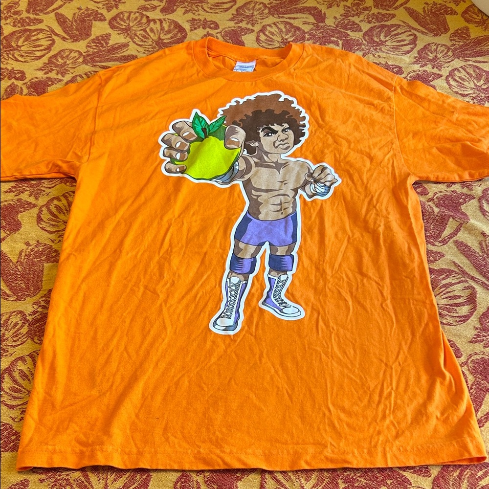 Vintage WWE Carlito Eat Spit 2002-2003 Short Sleeve Men’s T-shirt Large New